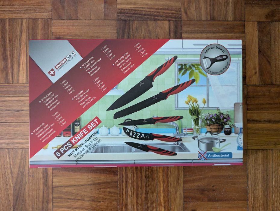 Conjunto de 6 Facas | Utensílios SwissTouch NOVO