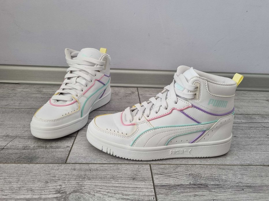 Sneakersy wysokie białe 37