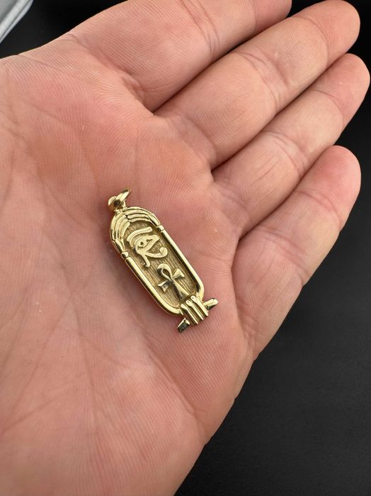 Złota Zawieszka wisiorek W Stylu Staro Egipskim JAK NOWA 585 2.33G (S)