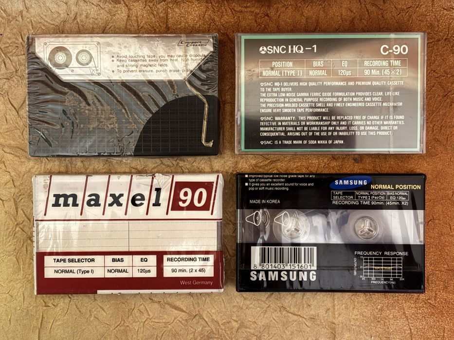 Нові Аудіо Касети 80-90х.Вінтаж-Ретро*AGFA,Yashimi,Maxel,JVC,BSF*