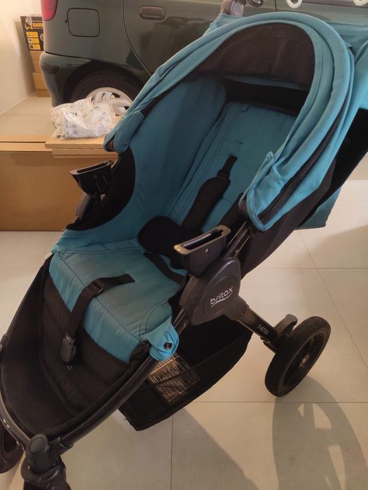 Trio (ovo + carrinho + alcofa) Britax-Roemer como novo com acessórios