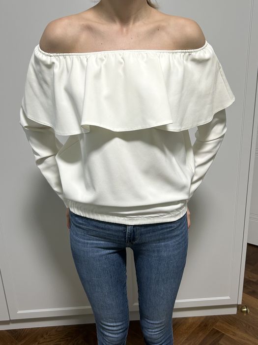 Pretty Girl elegancka bluzka z falbaną 36 (S)