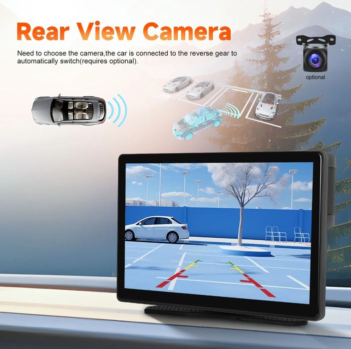 Rádio Android Auto Carplay 8 polegadas IPS Cámara DVR 2.5K FM BT NOVO