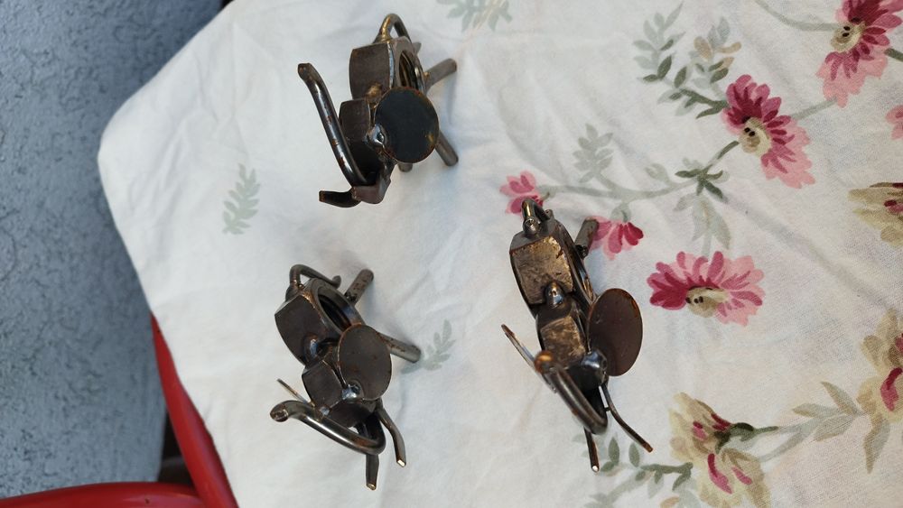 Metalowa figurka słonia. Metaloplastyka