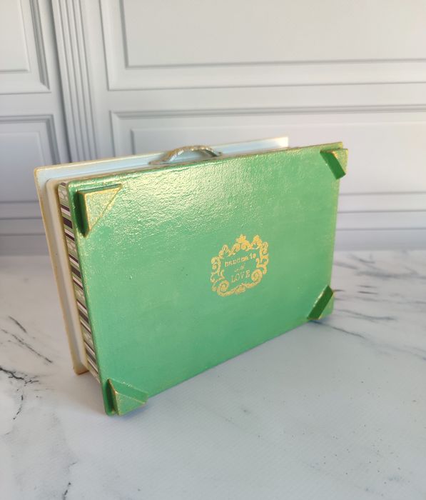 .Ніжна вінтажна шкатулка декупаж ручної роботи • ідеальний подарунок