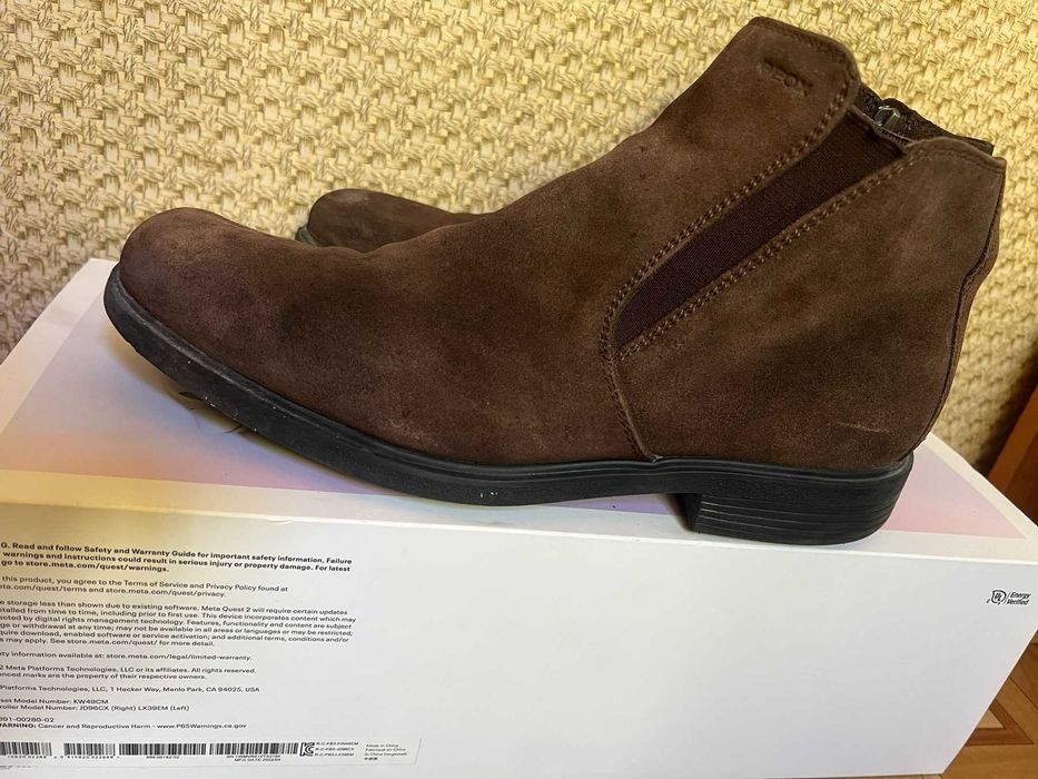 Чоловічі черевики Geox Respira, натуральна замша, р. 42