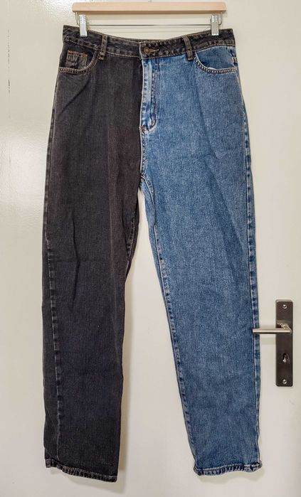 Calças Jeans Metade azul -  L/40, tapered