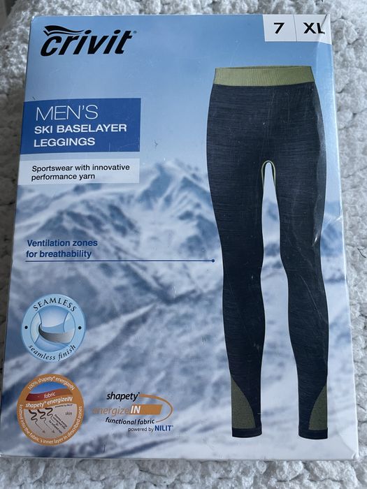 Чоловічі лижні легінси  Crivit,  SKI BASELAYER LEGGINGS.