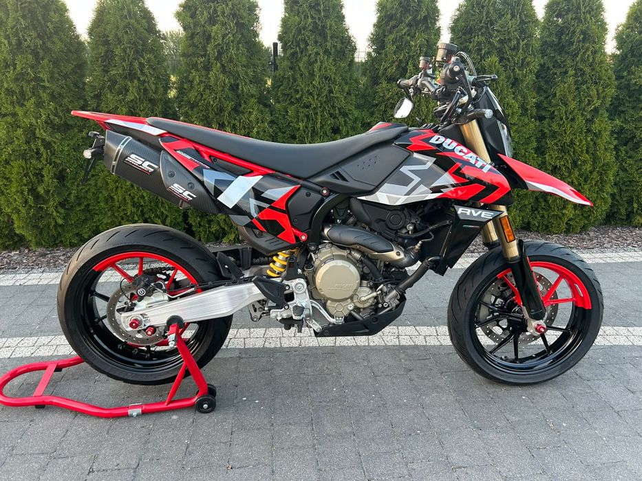 Ducati hypermotard RVE 698 prawko A2 wydech