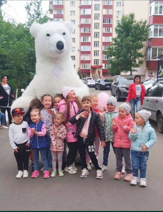 Белый мишка Пес Патрон аниматор поздравить на день рождения Киев