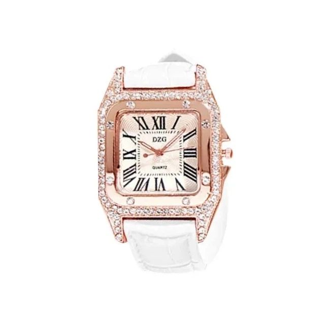 Жіночий годинник Білий Годинник з інкрустацією