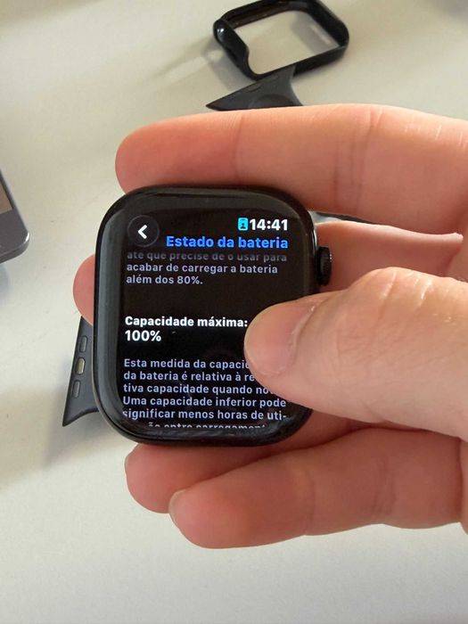 Apple Watch Series 11 GPS 46mm na cor Jet Black - EXCELENTE ESTADO