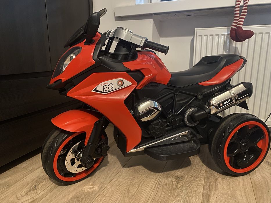 DUŻY MOTOR motorek motocykl na akumulator STREET RACER HIT