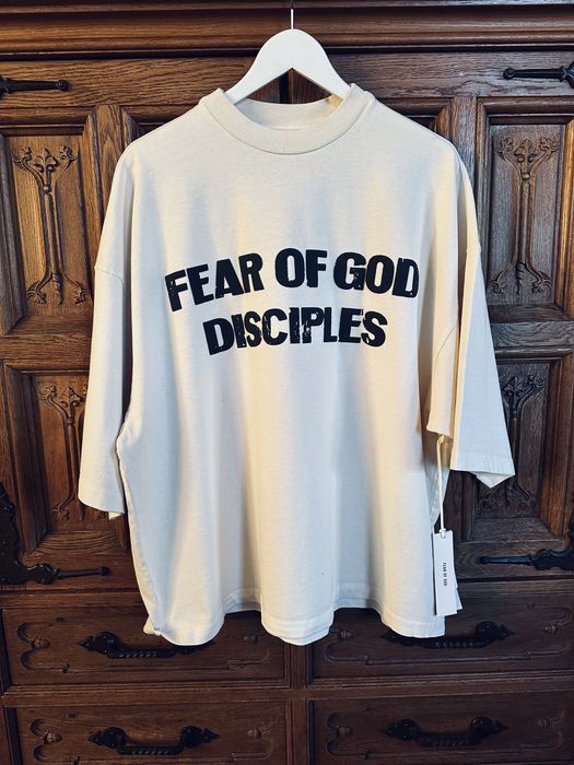 Fear of God Off-White Relaxed Disciples T-shirt Oat | ssense.com