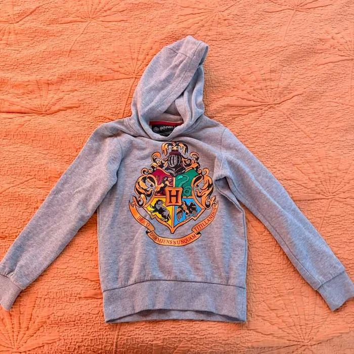 Sweatshirt / Hoodie Cinzento Harry Potter – Brasão de Hogwarts - Oficial