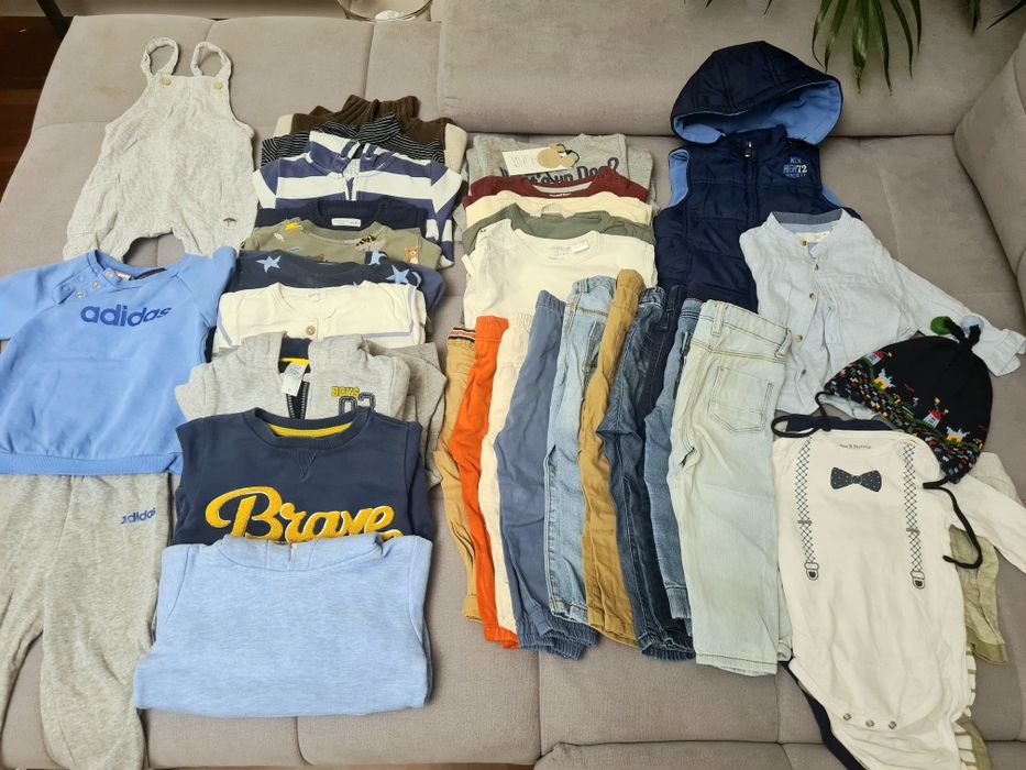 Paka ubrań rozmiar 74, 80, 86