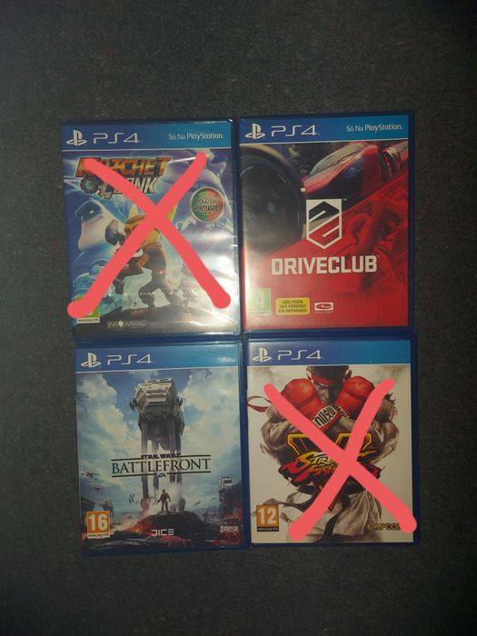 Jogos ps4 usados poucas vezes