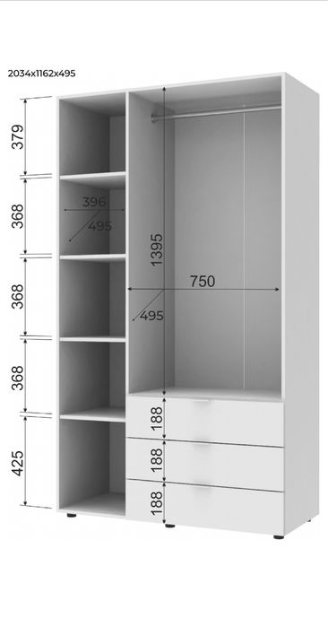 Шафа 3Д, шкаф 115 см, шафа розпашна, шкаф распашной, шкаф в спальню