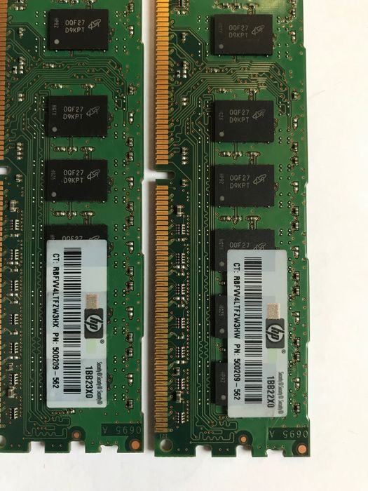 Pamięć RAM 2x2GB PC3 10600E-9-10-E0