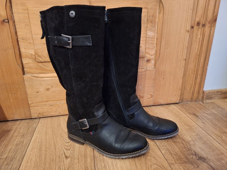 TOM TAILOR Kozaki czarne roz 39