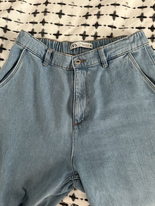 Zara jeans 38 M carrot fit z wysokim stanem