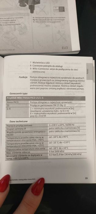 Pompa Wilo Yanos PICO