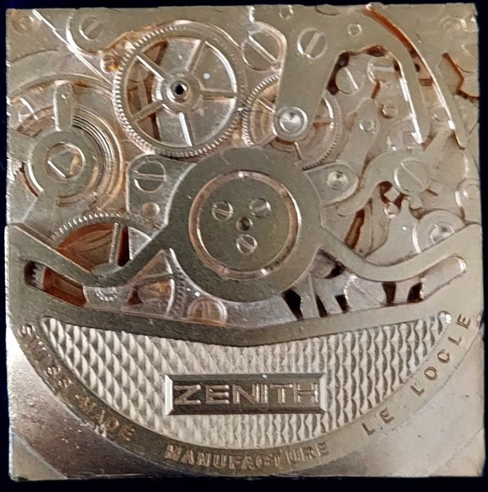 Placa Manufacture  ZENITH SWISS MADE Plaqué Ouro