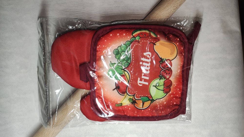 Кухонный набор перчатка прихватка скалка качалка