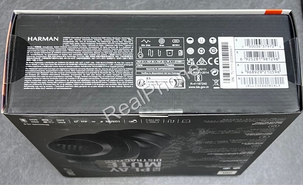 Навушники JBL Live 660NC Black