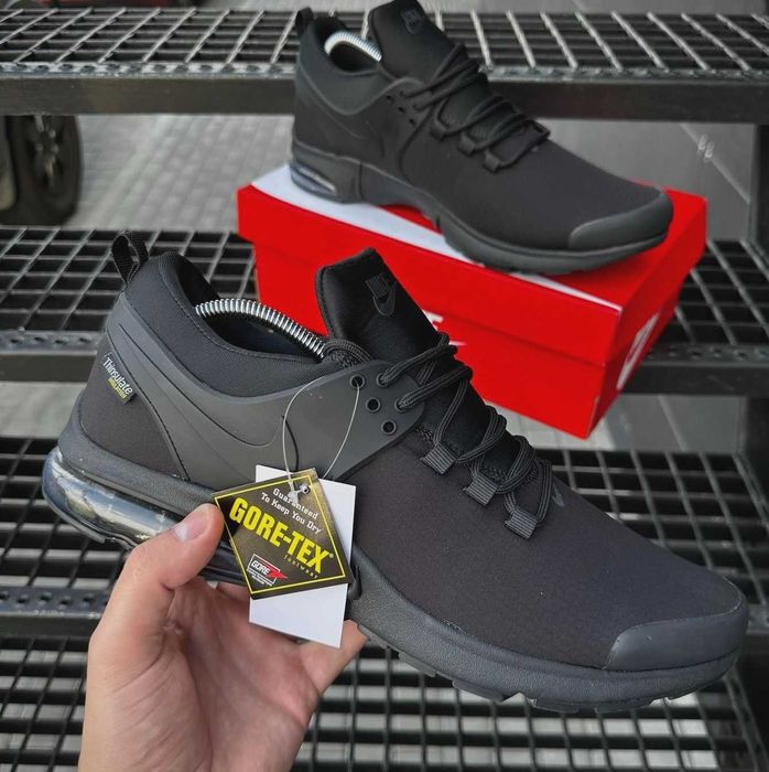 Зимине термо кроссовки Nike черные мужские Найк гортекс