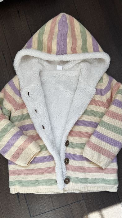 Куртка-кофта 110-116 с внутренним мехом