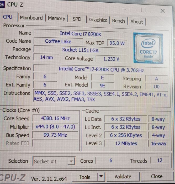 Komputer stacjonarny i7 8700k