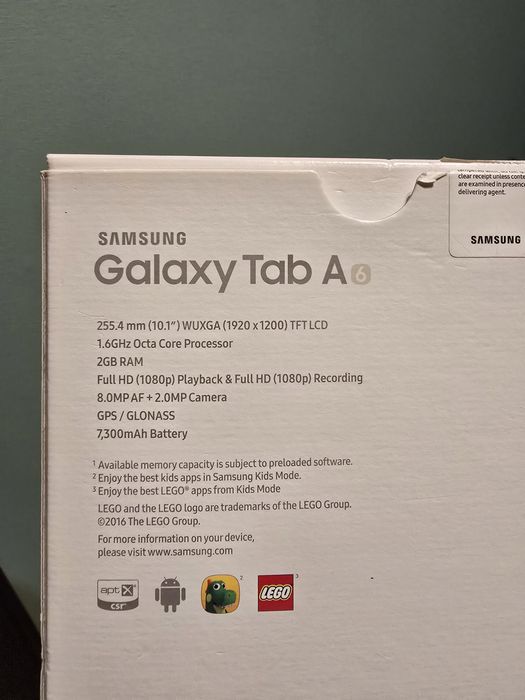 Samsung Galaxy Tab A6 tablet 10'1
