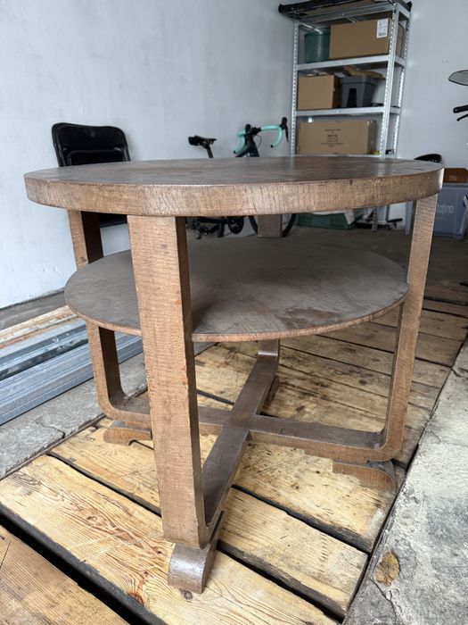 Stół drewniany fornir srednica 80cm