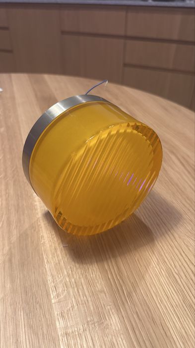 Lampa ścienna, kinkiet, pomarańczowa, retro