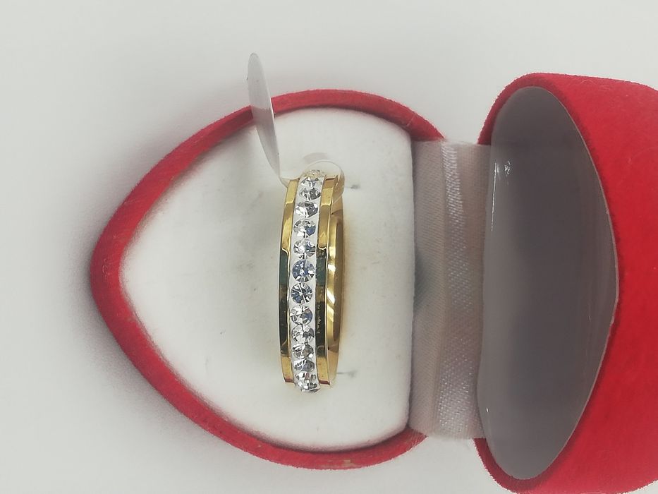 Pierścionek stal chirurgiczna Xuping 5 mm rozmiar 10