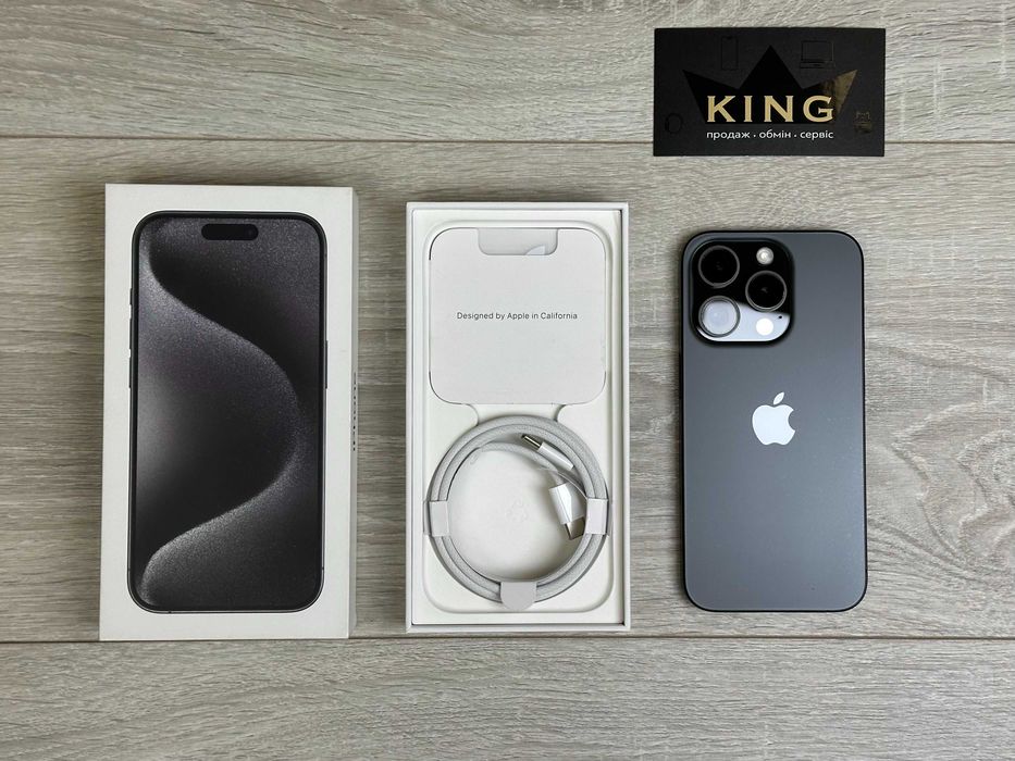 Apple iPhone 15 Pro - 256GB - Black Titanium Neverlock ІДЕАЛ 100% АКБ №521