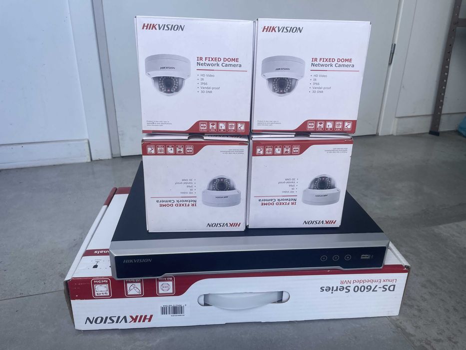 Monitoring IP Hikvision 7 kamer rejestrator switch PoE