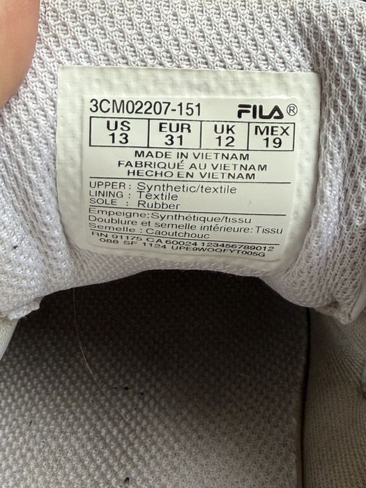 Кросвки Fila 31 розмір