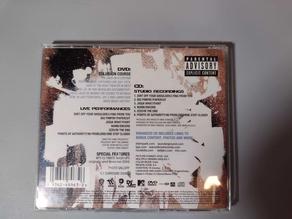 CD+DVD Collision Course Linkin Park And Jay-Z