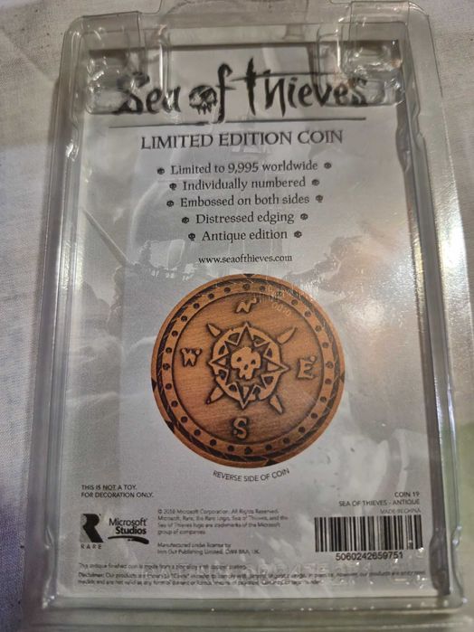 Moeda Sea of Thieves Limited Edition #0010 - RARA (Apenas 9995 un.)