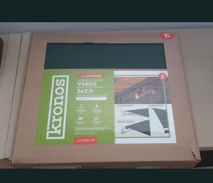 Lona para toldo de verde