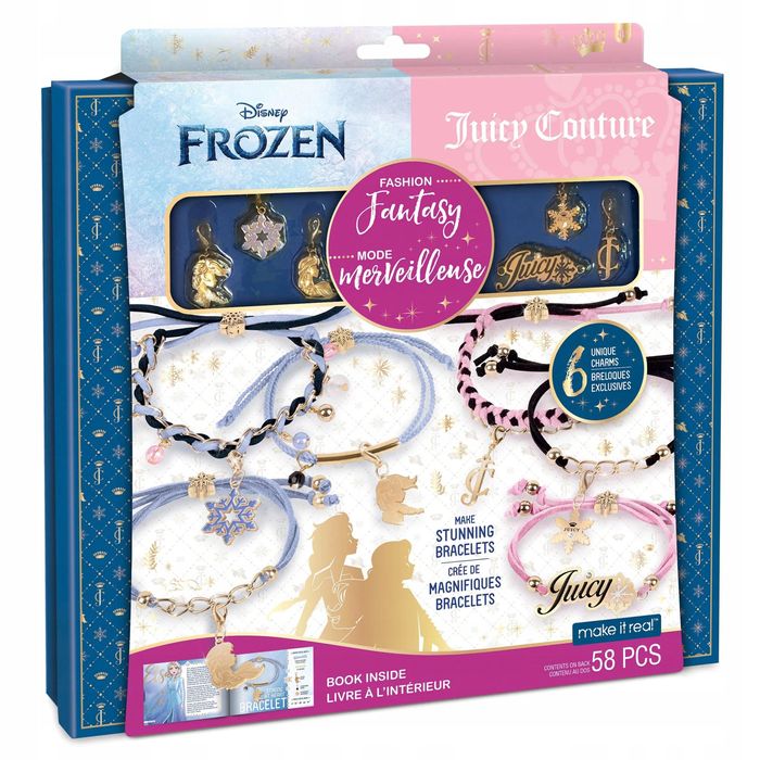 Zestaw do tworzenia bransoletek juicy couture kraina lodu 58 el.