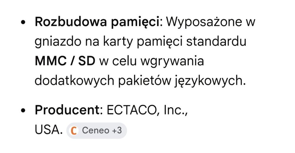 translator tłumacz elektroniczny ECTACO Partner P850 tłumacz słownik