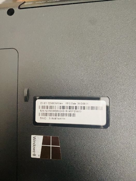 Vendo portatil aspire a funcionar