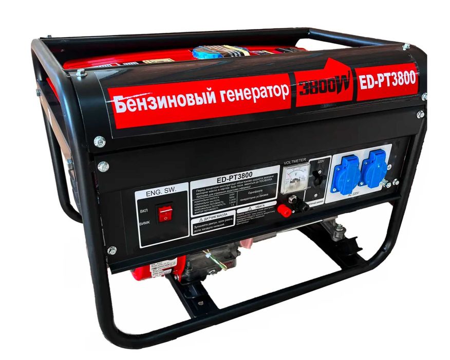 Бензиновий генератор Energy Drive PT-3800 3.2-3.8кВт, мідна обмотка