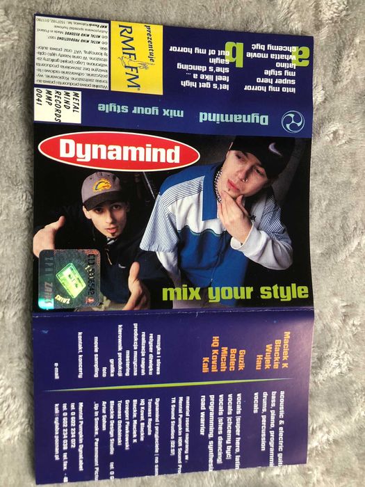 Kaseta - Dynamind - Mix Your Style (1997 Metal Mind) stan bardzo dobry
