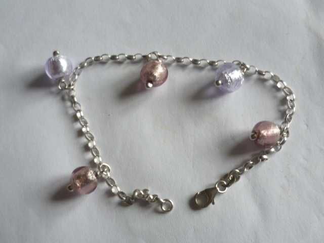 Bransoletka białe złoto 9ct 375 6,75g 19cm