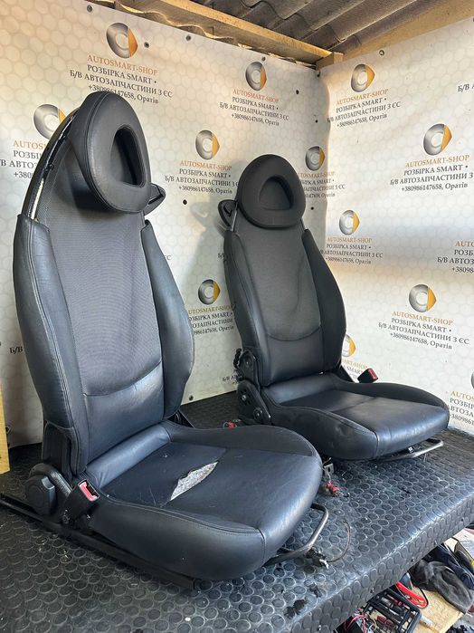 Сидіння шкірянні  Smart Fortwo 450 1998–2007 підігрів подушка безпеки