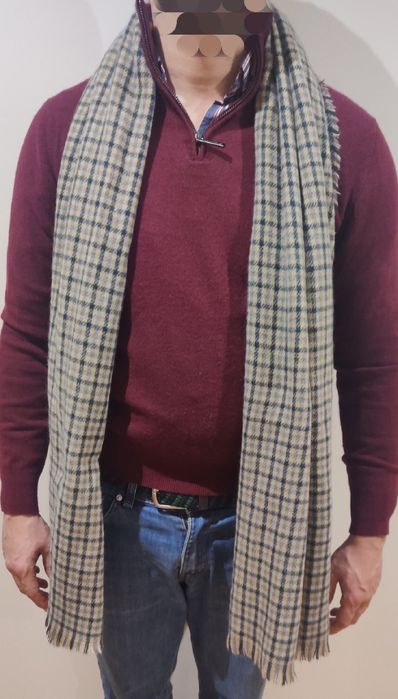 Cachecol padrão quadrados